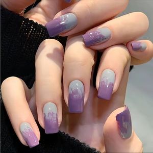 Smokey Fade - Nail Junkie - full artificial nail set